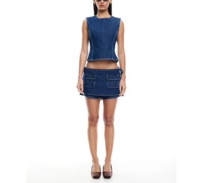 Lioness Women's Countryside Denim Crop Top
