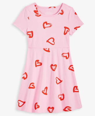 Epic Threads Little & Big Girls Heart-Print Skater Dress, Exclusively at Macy's
