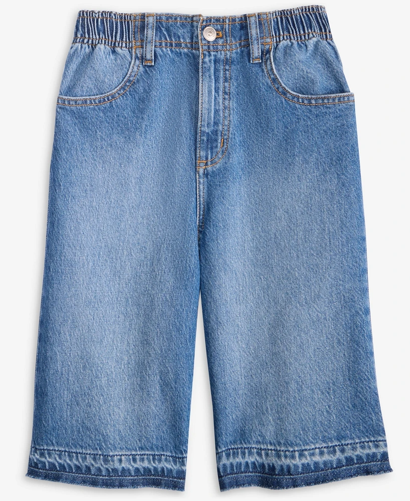 Epic Threads Little & Big Girls Wide Leg Cotton Denim Jort Shorts, Exclusively at Macy's