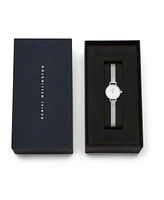 Daniel Wellington Unisex Analog Silver-Tone Stainless Steel Watch, 19mm