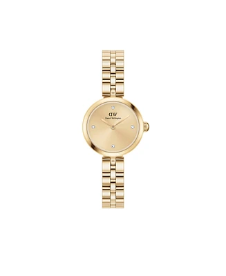 Daniel Wellington Unisex Analog Gold-Tone Stainless Steel Watch, 22mm