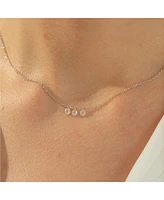 Sterling Silver Emmeline Three Charms Necklace