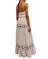 Free People Women's Kalani Striped Cotton Maxi Dress