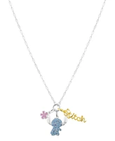 Disney Cubic Zirconia Lilo and Stitch Pendant Necklace