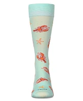 MeMoi Men's Lobster Rayon Crew Socks