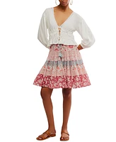 Free People Women's Lets Go Linen Cotton Blouse