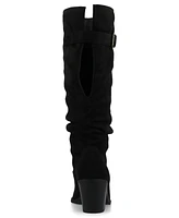 Journee Collection Women's Kaleah Pointed Toe Comfort Slouchy Boots