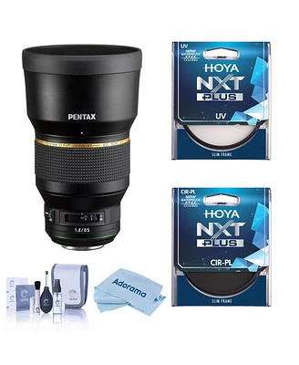 Pentax Hd Pentax-d Fa 85mm f/1.4 Ed Sdm Aw Lens, Bundle with Hoya 82mm Uv+Cpl Filter Kit, Cleaning Kit, Cloth