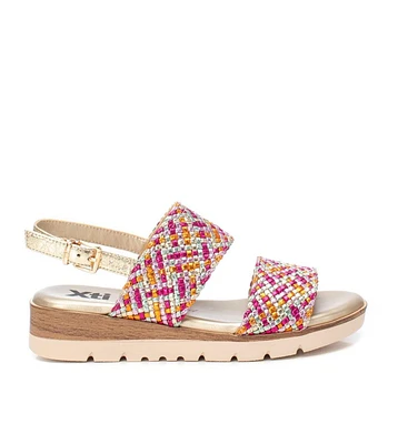 Women's Double Strap Flat Sandals By Xti