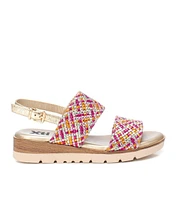 Women's Double Strap Flat Sandals By Xti
