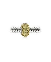 Bling Jewelry Charm Sets Crystal Spacer Bead Core .925 Sterling Silver Fits European Bracelet