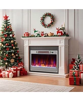 23-inch Infrared Quartz Electric Fireplace Insert with Remote Control