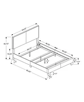 Upholstered Platform Bed Frame with Padded Headboard