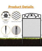 Bingopaw Heavy-Duty Dog Playpen Foldable Metal Exercise & Garden Fence