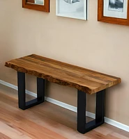 Solid Wood Dining Bench for Kitchen Table or Entryway Seating