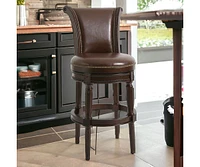 Solid Wood Swivel Bar Height Chair for Kitchen or Home Bar