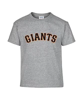 Soft As A Grape Big Boys and Girls 2-Pack Black/Gray San Francisco Giants T-Shirt Set
