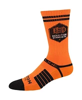 Strideline Men's Houston Dynamo Fc Premium 3-Pack Knit Crew Socks Set