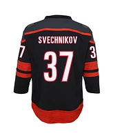 Outerstuff Big Boys and Girls Andrei Svechnikov Black Carolina Hurricanes Alternate Replica Player Jersey