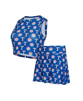 Concepts Sport Women's Royal Texas Rangers Knit Tank Top and Skort Set