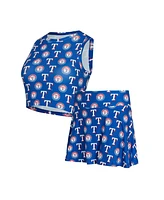 Concepts Sport Women's Royal Texas Rangers Knit Tank Top and Skort Set