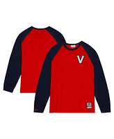 Mitchell & Ness Men's Orange Virginia Cavaliers Legendary Slub Raglan Long Sleeve T-Shirt