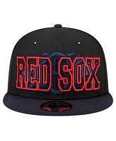 New Era Men's Black Boston Red Sox Splatter 9FIFTY Snapback Hat