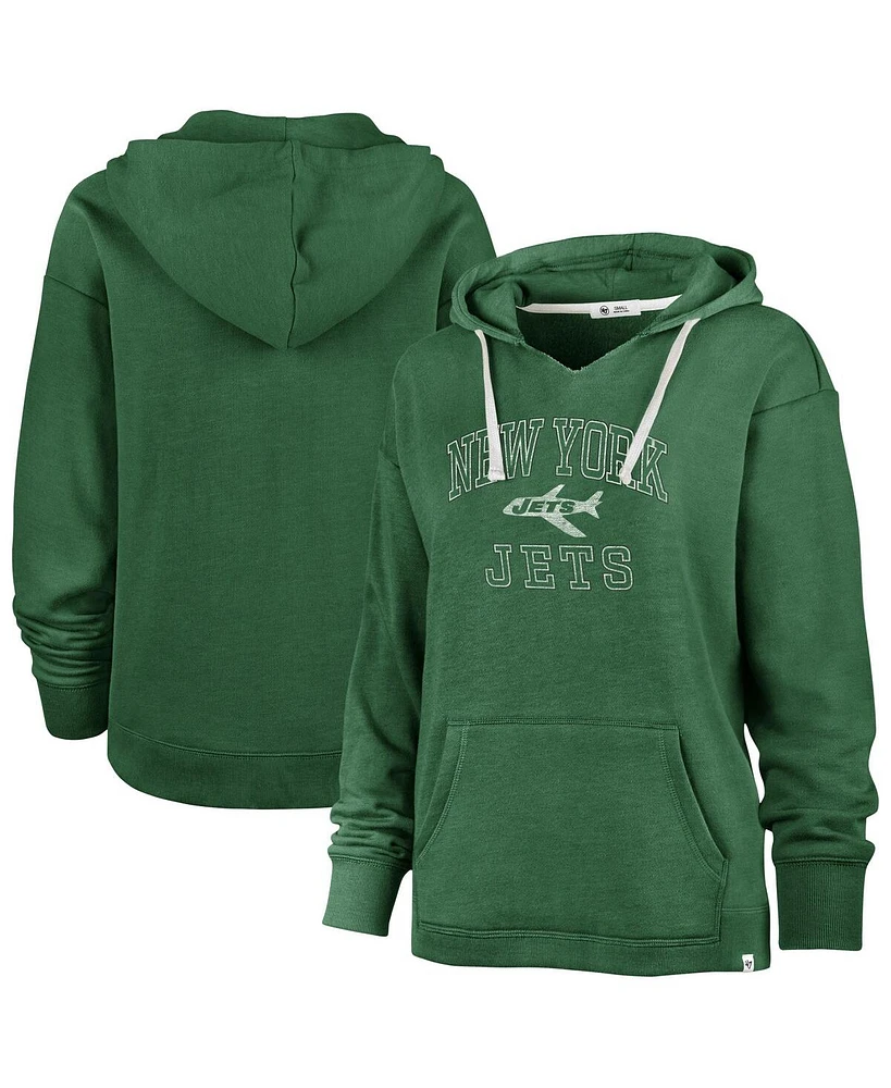 '47 Brand Women's Kelly Green New York Jets Plus Clarity Kennedy Pullover Hoodie