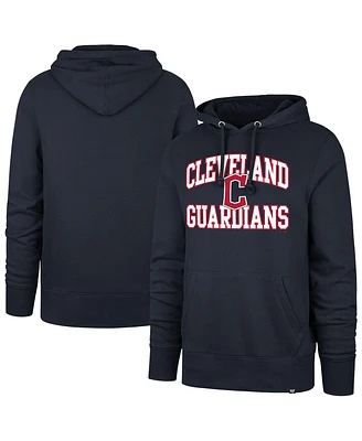 '47 Brand Men's Navy Cleveland Guardians Velocity Headline Pullover Hoodie