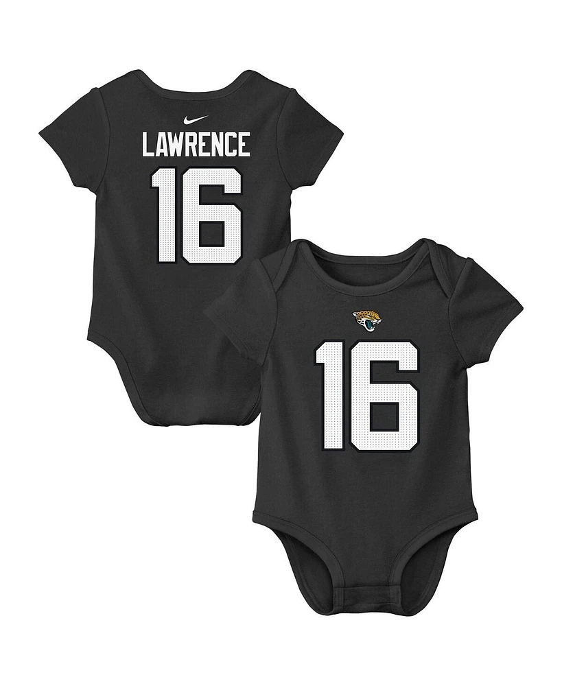 Nike Big Boys and Girls Trevor Lawrence Charcoal Jacksonville Jaguars Player Name Number Bodysuit
