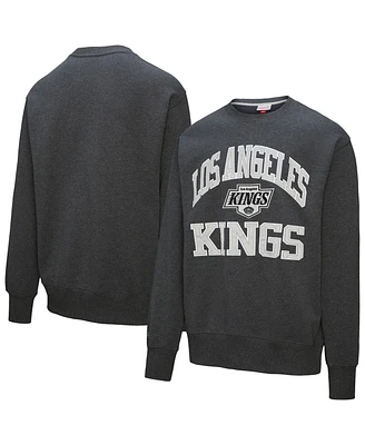 Mitchell & Ness Men's Charcoal Los Angeles Kings Playoff Win Fleece Pullover Sweatshirt