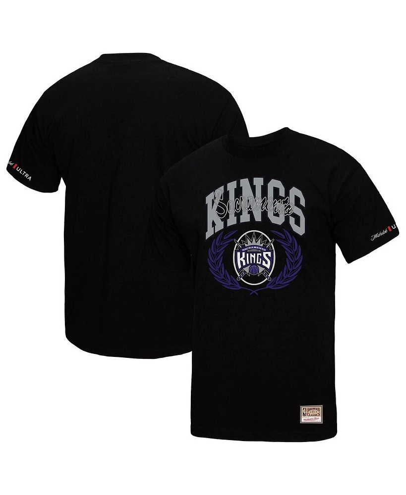 Mitchell & Ness Men's Black Sacramento Kings Nba x Michelob Ultra Rewind Ii T-Shirt