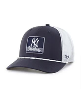 '47 Brand Men's Navy/White New York Yankees Scratch Adjustable Trucker Hat