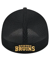 New Era Men's Black Boston Bruins Active Subtle Camo 39THIRTY Flex Hat