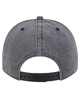 New Era Men's Charcoal Minnesota Timberwolves Throwback Washed Pre-Curved 9FIFTY Snapback Hat