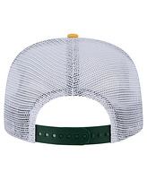 New Era Men's Gold/Green Green Bay Packers Throwback Dye Golfer Snapback Hat