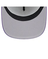 New Era Men's White/Purple Colorado Rockies Retro Script Trucker 9FIFTY Snapback Hat