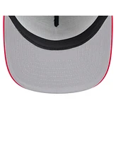 New Era Men's White/Red California Angels Retro Script Trucker 9FIFTY Snapback Hat