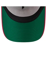 New Era Men's White/Red Cincinnati Reds Distressed 9FORTY A-Frame Adjustable Trucker Hat