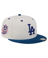 New Era Men's Cream/Royal Los Angeles Dodgers Two-Tone Corduroy 59FIFTY Fitted Hat