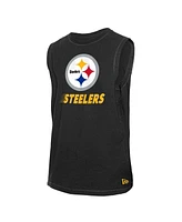 New Era Men's Black Pittsburgh Steelers Leisure Collection Tank Top