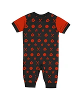 Outerstuff Newborn Black Baltimore Orioles Hard 90 Coveralls Shorts