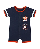 Outerstuff Baby Boys and Girls 2-Piece Navy Houston Astros Double Hit Coverall Set