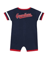 Outerstuff Baby Boys and Girls 2-Piece Navy Cleveland Guardians Double Hit Coverall Set