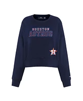 Pro Standard Women's Navy Houston Astros Game Day Classics Crewneck Pullover Sweatshirt