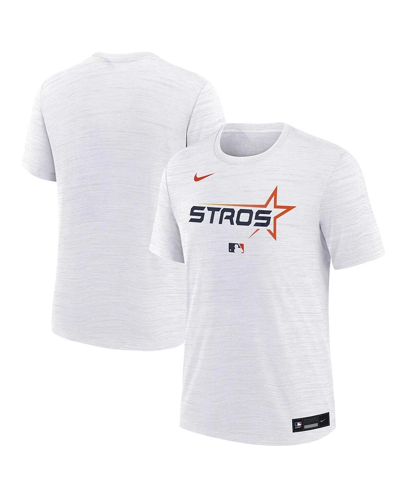 Nike Big Boys and Girls White Houston Astros City Connect Authentic Collection Velocity Performance T-Shirt