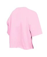 New Era Big Girls Light Pink San Diego Padres Flip Sequin Team T-Shirt