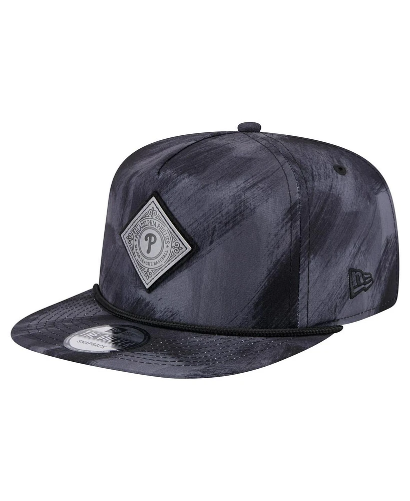 New Era Men's Navy Philadelphia Phillies Printed Golfer Snapback Hat