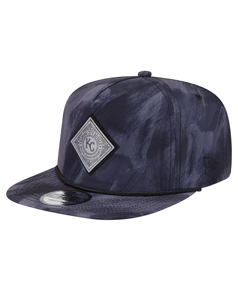 New Era Men's Navy Kansas City Royals Printed Golfer Snapback Hat
