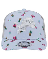New Era Men's Light Blue Detroit Lions Adventure Surfboard 9SEVENTY Adjustable Hat